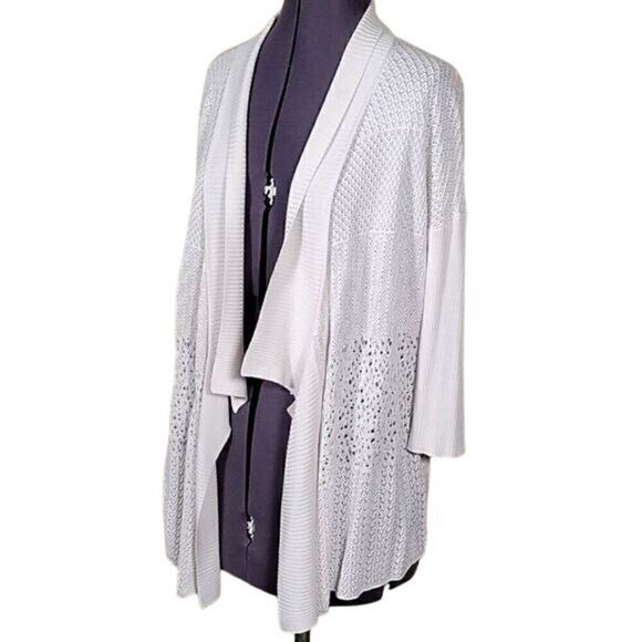 NWOT Eileen Fisher Lightweight Knit Open Front Cardigan Sz S - Picture 4 of 10